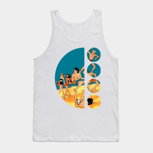 Retro Vintage Comic Fantasy Old Scifi Funny Popart Tank Top